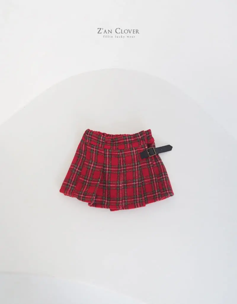 Zan Clover - Korean Children Fashion - #kidzfashiontrend - Tatn Check Skirt