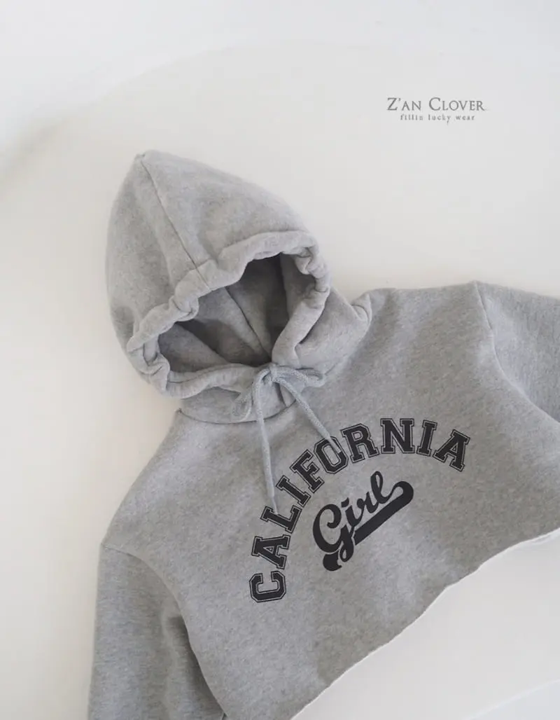 Zan Clover - Korean Children Fashion - #stylishchildhood - Callifornia Short Hoody - 7