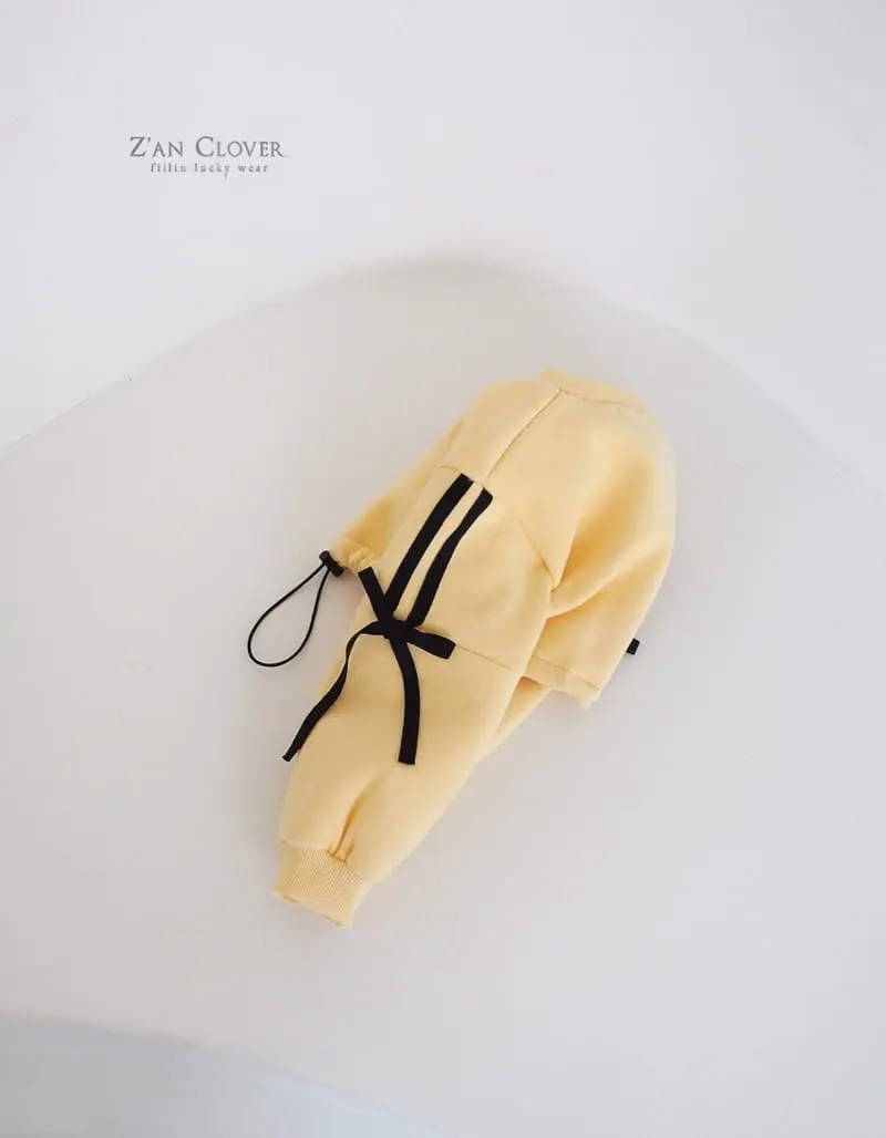 Zan Clover - Korean Children Fashion - #todddlerfashion - Ribbon Short Sweatshirt - 3
