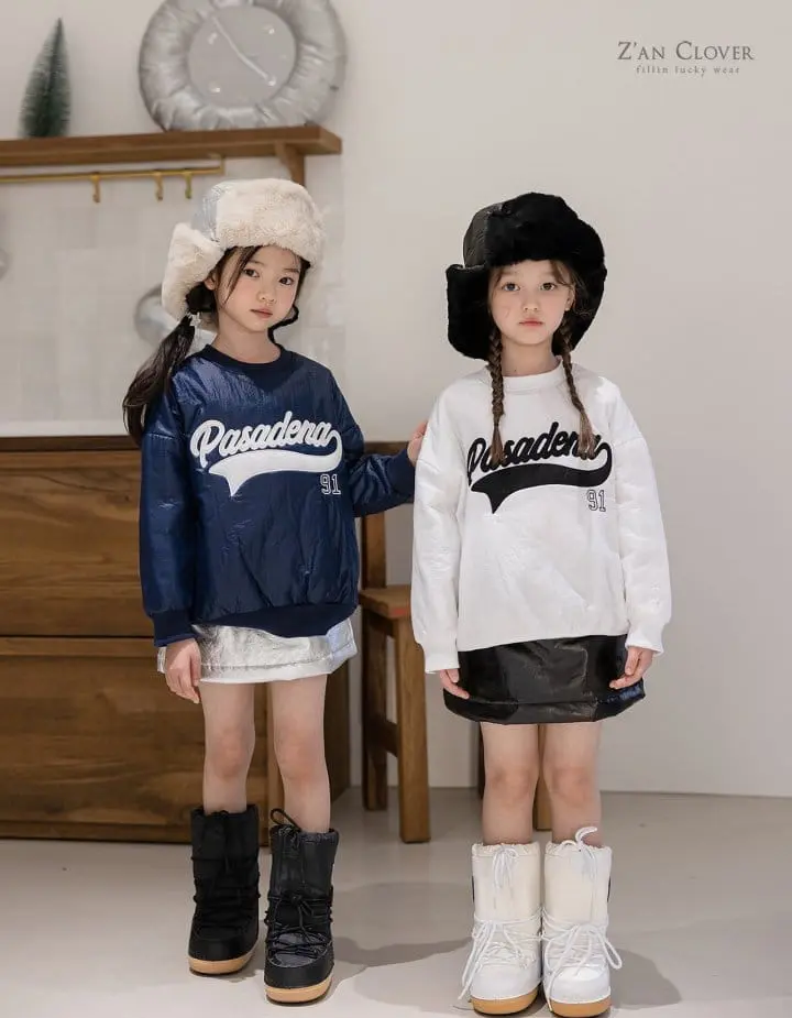 Zan Clover - Korean Children Fashion - #todddlerfashion - Padding Sweatshirt