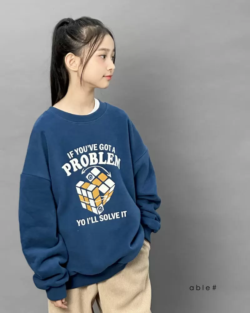 Able# - Korean Children Fashion - #childrensboutique - Cube Smile Sweatshirt - 4