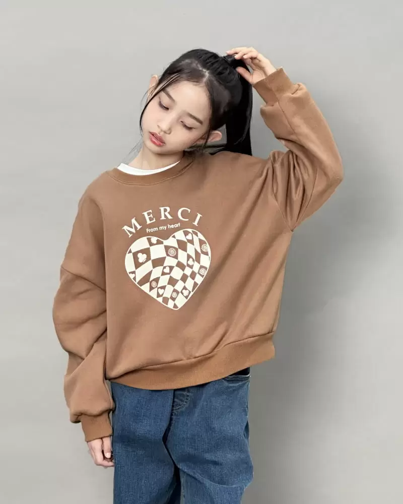 Able# - Korean Children Fashion - #discoveringself - Check Heart Crop Tee  - 4
