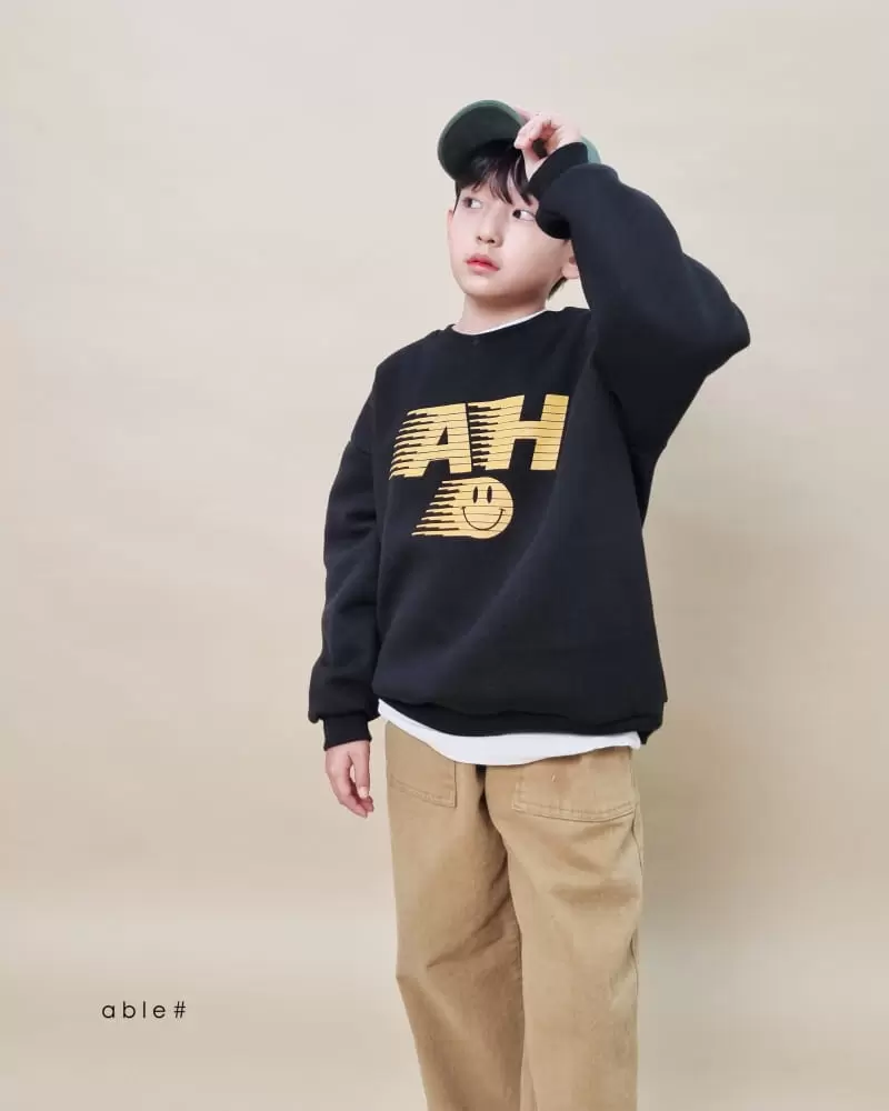 Able# - Korean Children Fashion - #fashionkids - Fleece Patch C Pants - 2