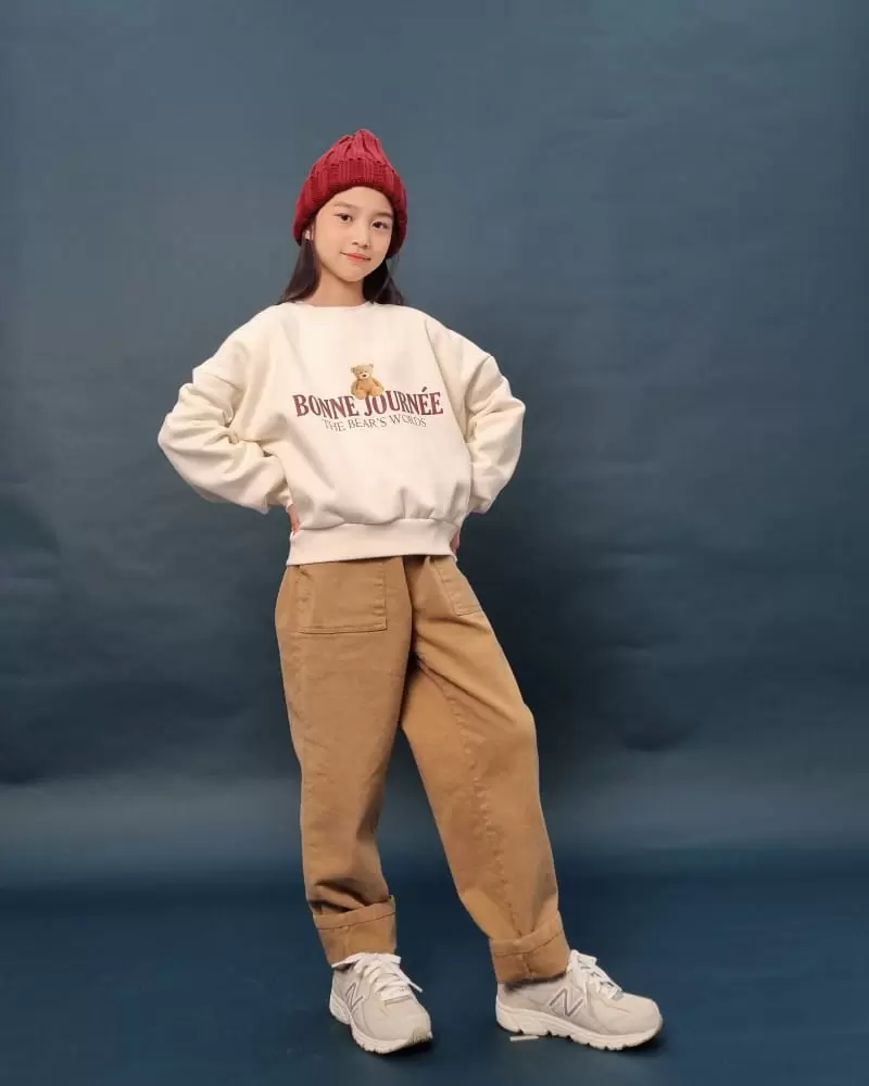 Able# - Korean Children Fashion - #kidsshorts - Fleece Patch C Pants - 3