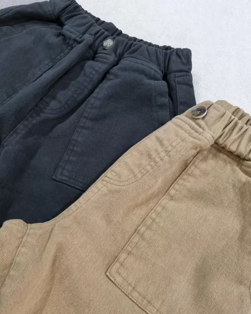 Able# - Korean Children Fashion - #kidsshorts - Fleece Patch C Pants - 4