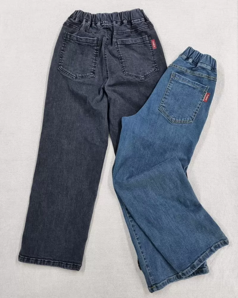 Able# - Korean Children Fashion - #prettylittlegirls - Daily Wide Jeans Pants - 7