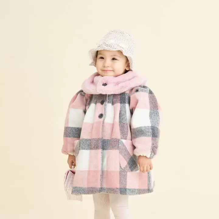 Aida - Korean Children Fashion - #kidsstore - Fluffy Collar W Coat