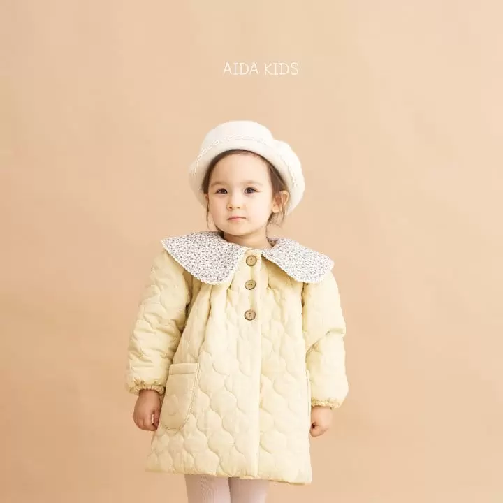 Aida - Korean Children Fashion - #littlefashionista - Water Drop Quilted Coat