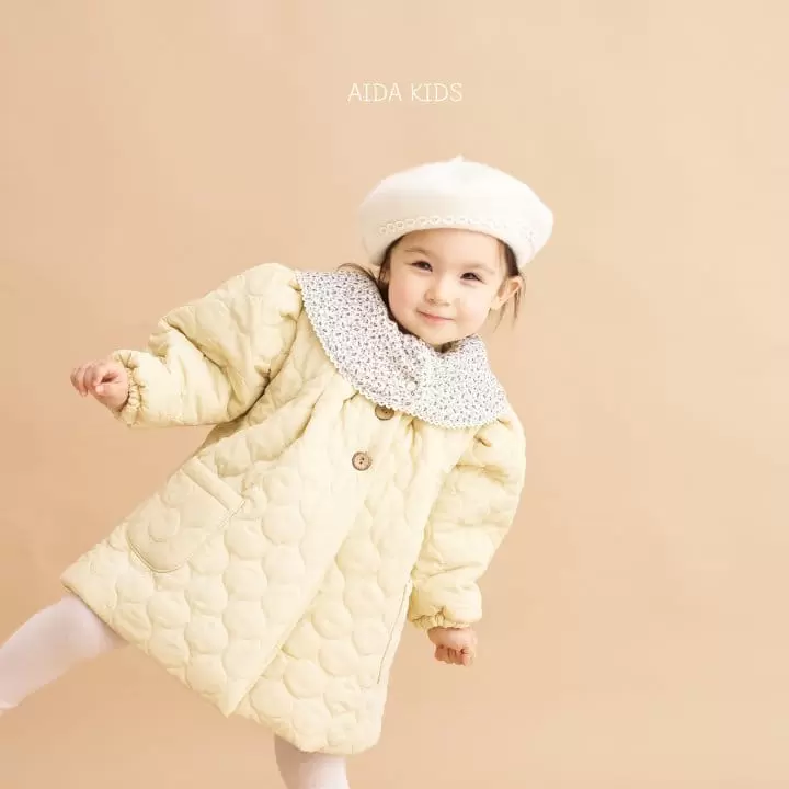 Aida - Korean Children Fashion - #magicofchildhood - Water Drop Quilted Coat - 2
