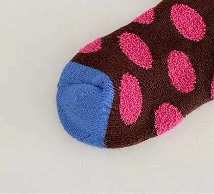 Ante j - Korean Children Fashion - #childrensboutique - Fleece 582 Dot Dog Socks - 6