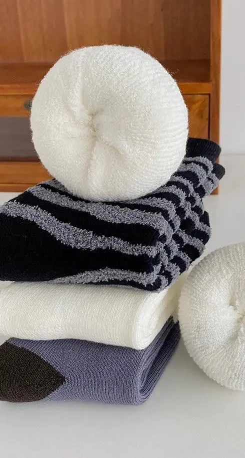 Ante j - Korean Children Fashion - #childofig - Fleece 571 BonBon Socks - 4