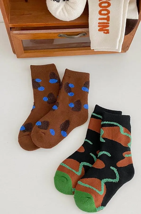 Ante j - Korean Children Fashion - #childrensboutique - Fleece 574 Routine Socks - 2