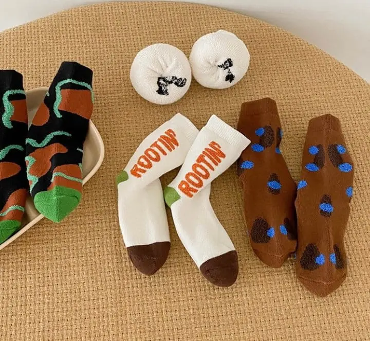 Ante j - Korean Children Fashion - #designkidswear - Fleece 574 Routine Socks - 3