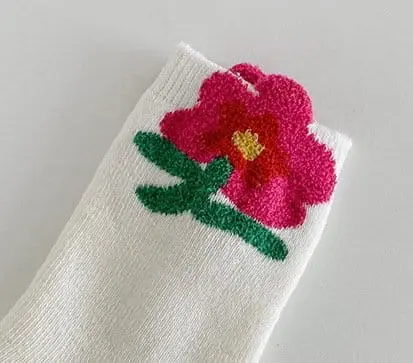 Ante j - Korean Children Fashion - #littlefashionista - Fleece 581 Bunny Love Socks - 5