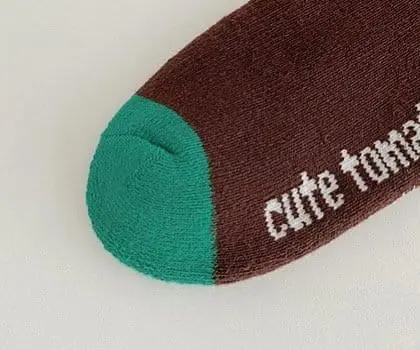 Ante j - Korean Children Fashion - #magicofchildhood - Fleece 580 Tomato Socks - 7