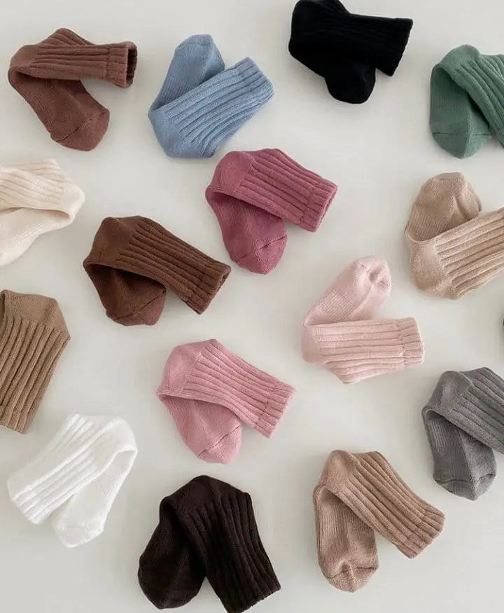 Ante j - Korean Children Fashion - #minifashionista - Fleece 616 Heavy Color Socks