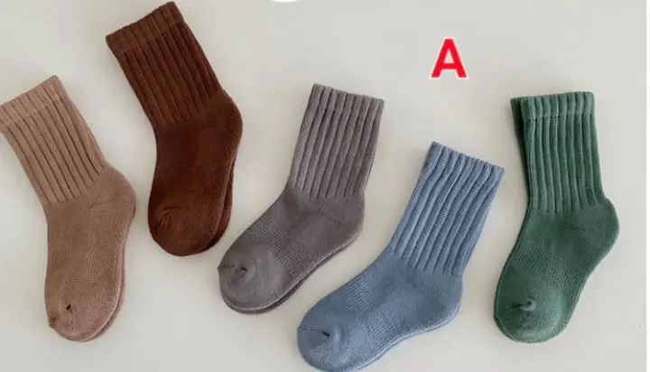 Ante j - Korean Children Fashion - #prettylittlegirls - Fleece 616 Heavy Color Socks - 2