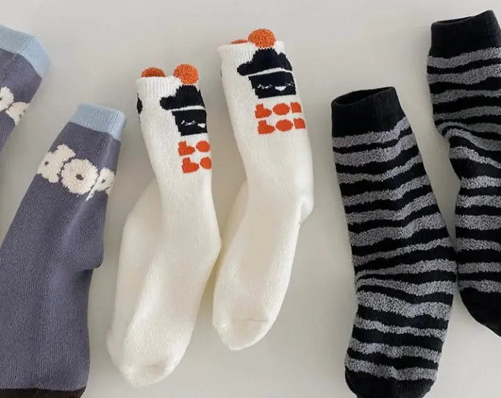 Ante j - Korean Children Fashion - #stylishchildhood - Fleece 571 BonBon Socks - 2