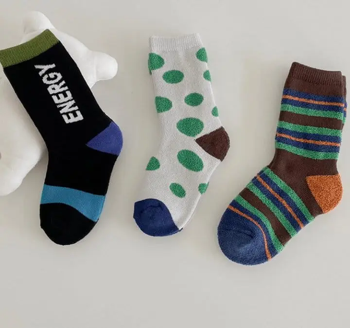 Ante j - Korean Children Fashion - #todddlerfashion - Fleece 570 Energy Socks