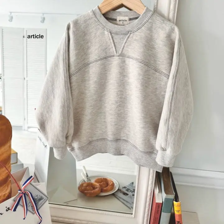 Article - Korean Children Fashion - #fashionkids - L Ring Stitch Sweatshirt - 2