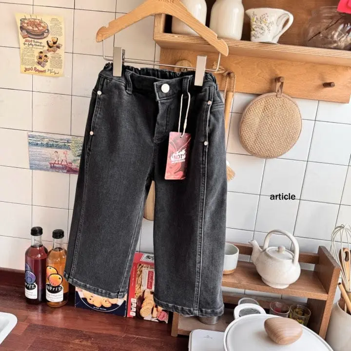 Article - Korean Children Fashion - #minifashionista - Fleece Jelly Denim - 5