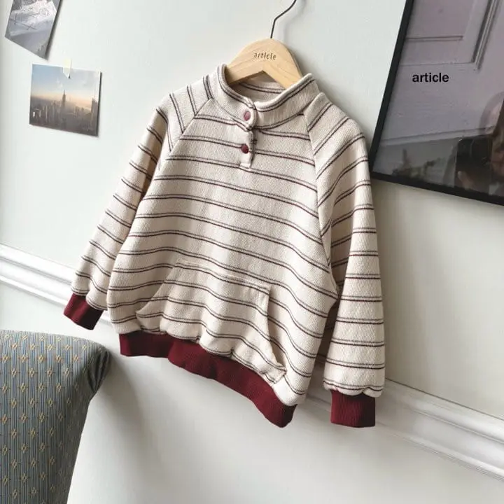 Article - Korean Children Fashion - #prettylittlegirls - Knit Fleece Raglan Snap Sweatshirt - 7