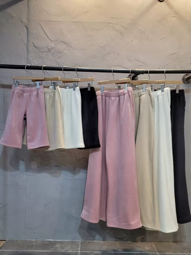 Atree - Korean Children Fashion - #discoveringself - Honey Velour Wide Pants - 4