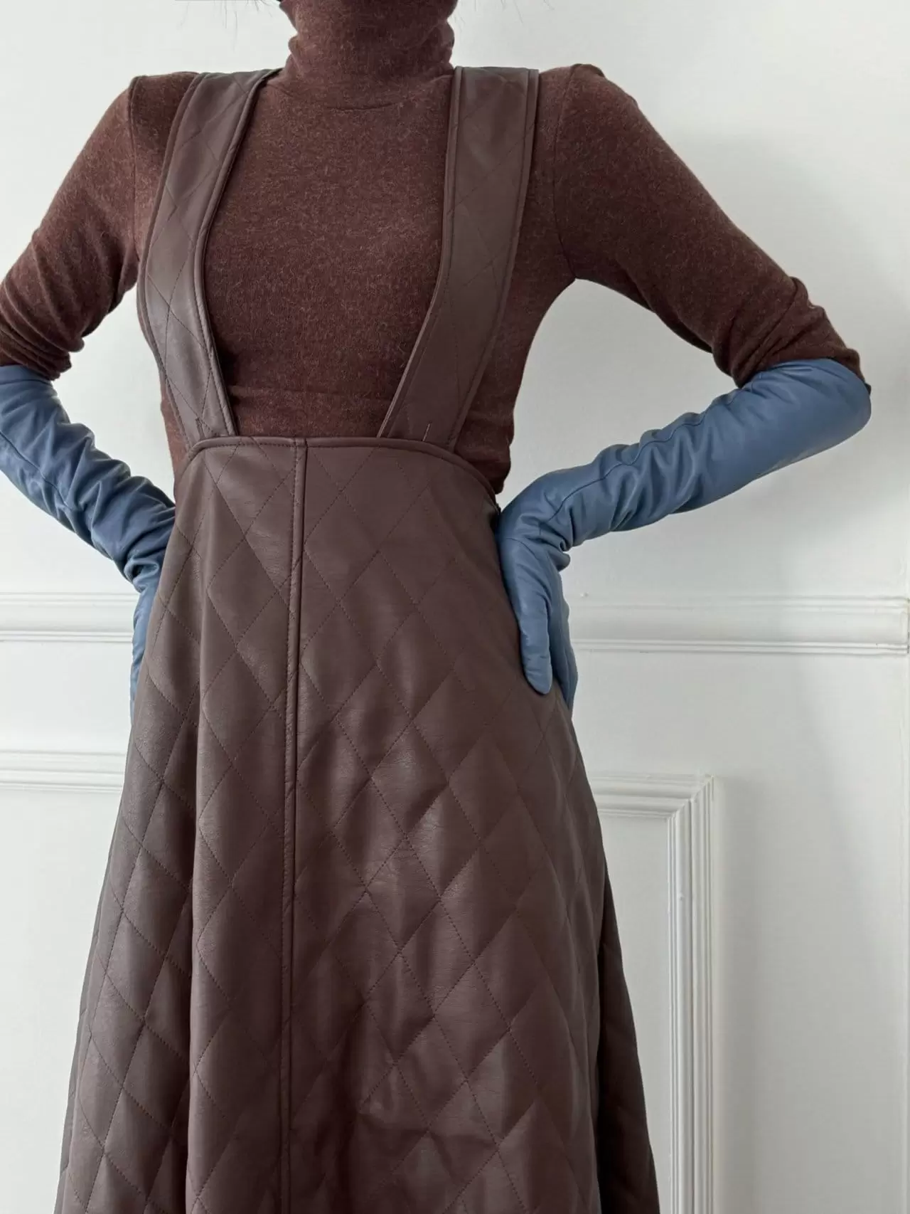 Auver_Fit - Korean Women Fashion - #momslook - L Dia Dungarees Skirt - 10