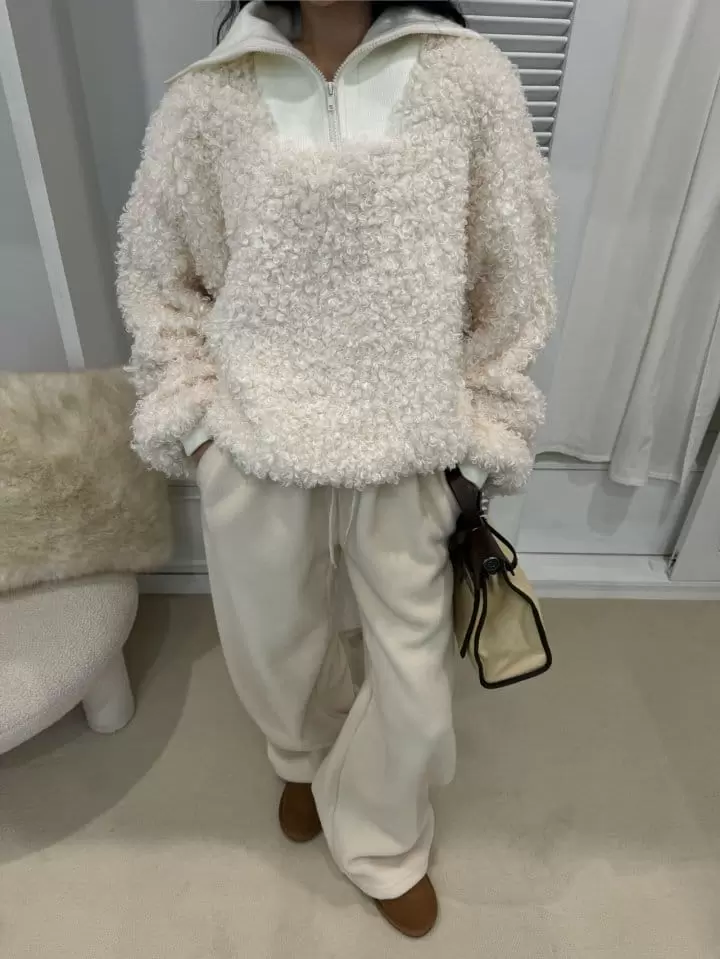 Auver_Fit - Korean Women Fashion - #thelittlethings - Sera Half Zip-Up Sweatshirt - 4