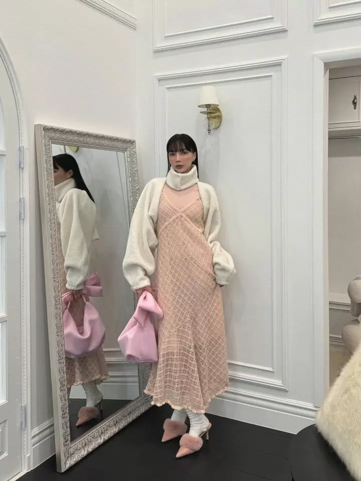 Auver_Fit - Korean Women Fashion - #vintageinspired - Croseron Long One-Piece - 2
