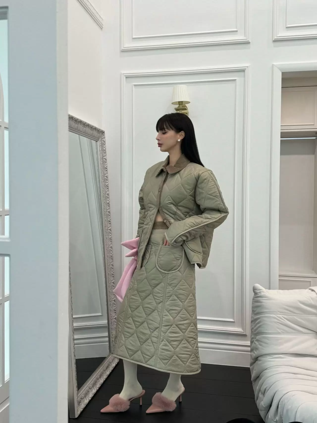 Auver_Fit - Korean Women Fashion - #vintageinspired - Rib Quilted Jacket