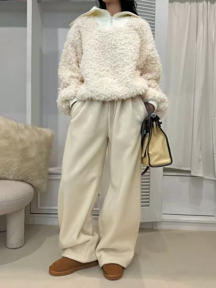 Auver_Fit - Korean Women Fashion - #womensfashion - Sera Half Zip-Up Sweatshirt - 5