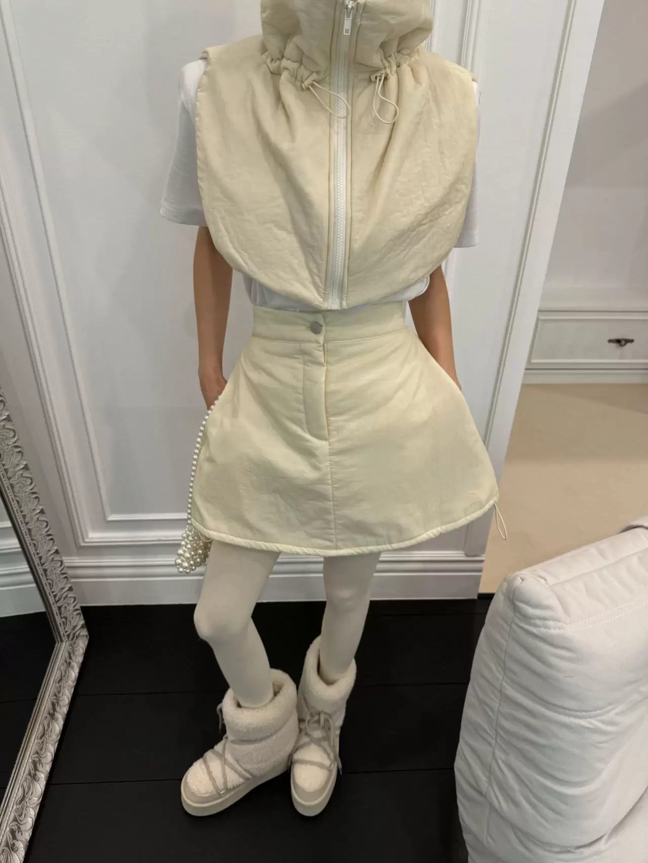Auver_Fit - Korean Women Fashion - #womensfashion - Padding Balloon Mini Skirt - 7