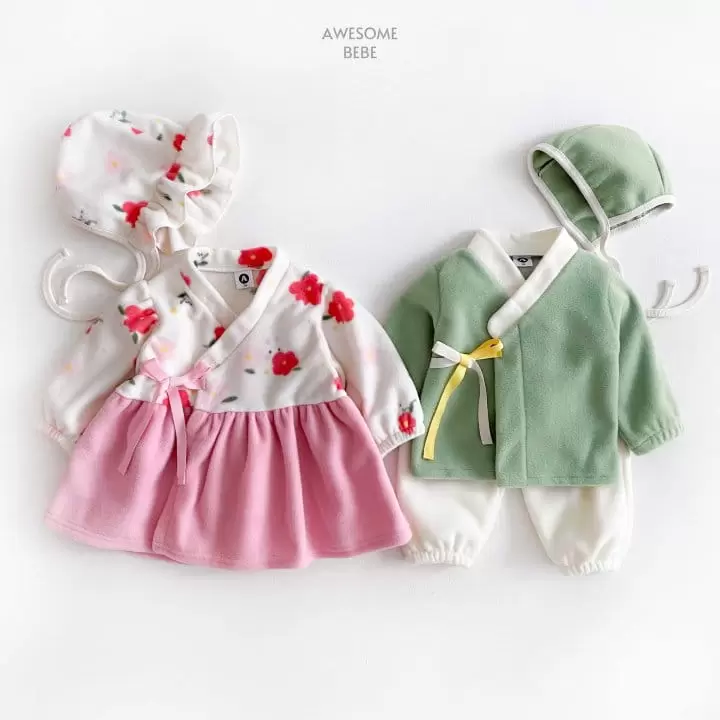 Awesome Bebe - Korean Children Fashion - #childrensboutique - Cozy Fleece Hanbok Hats Set