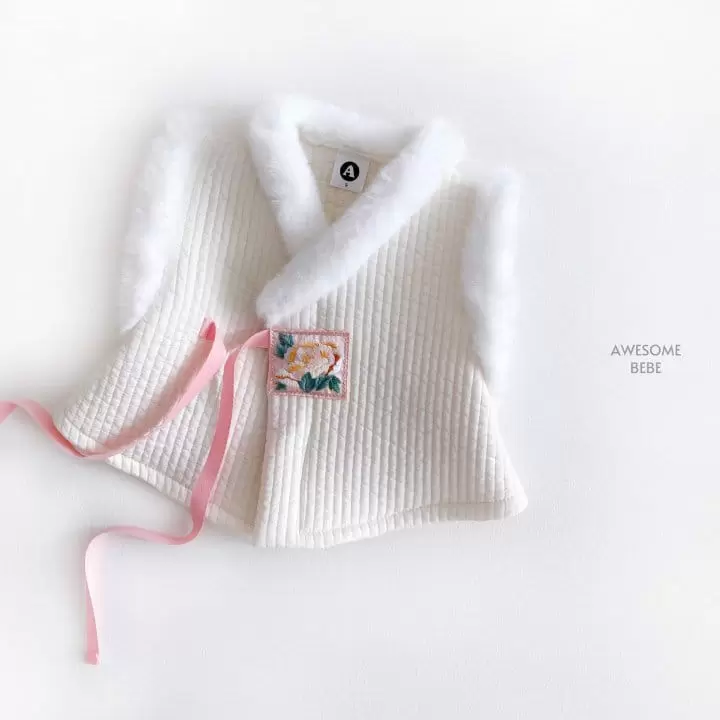 Awesome Bebe - Korean Children Fashion - #fashionkids - Quilted Fluffy Girl Vest