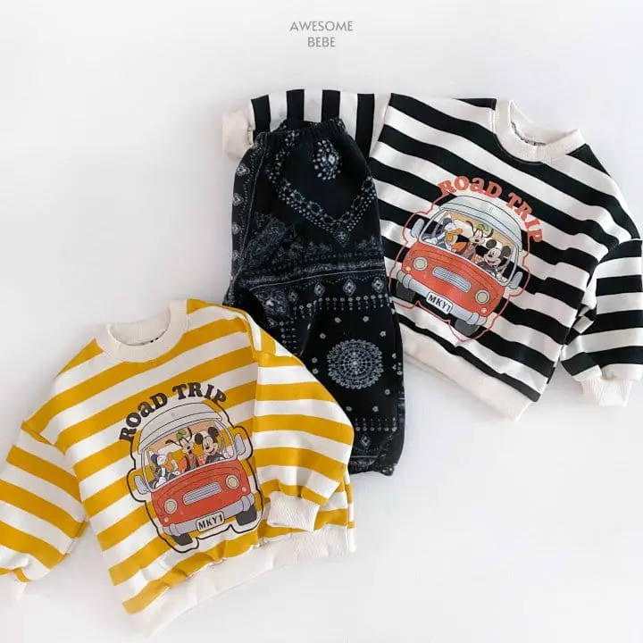 Awesome Bebe - Korean Children Fashion - #kidsshorts - Paisley Fleece Jogger Pants With Mom - 6