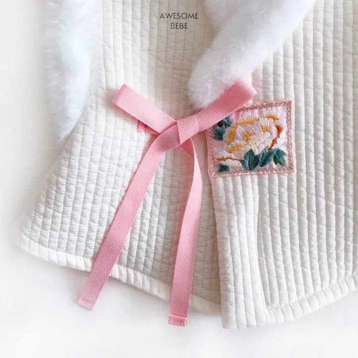 Awesome Bebe - Korean Children Fashion - #magicofchildhood - Quilted Fluffy Girl Vest - 7