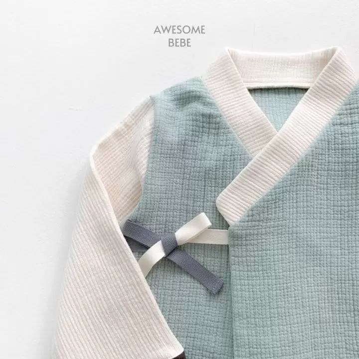 Awesome Bebe - Korean Children Fashion - #stylishchildhood - Pastel Boy Hanbok  - 3