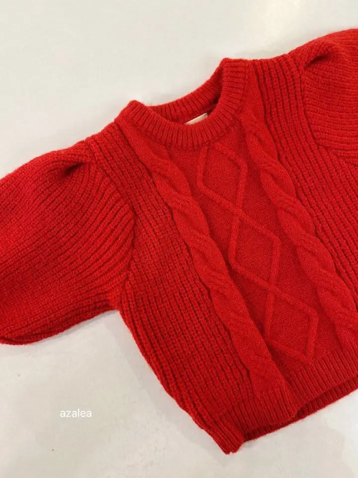 Azalea - Korean Children Fashion - #kidsshorts - Puff Knit - 4