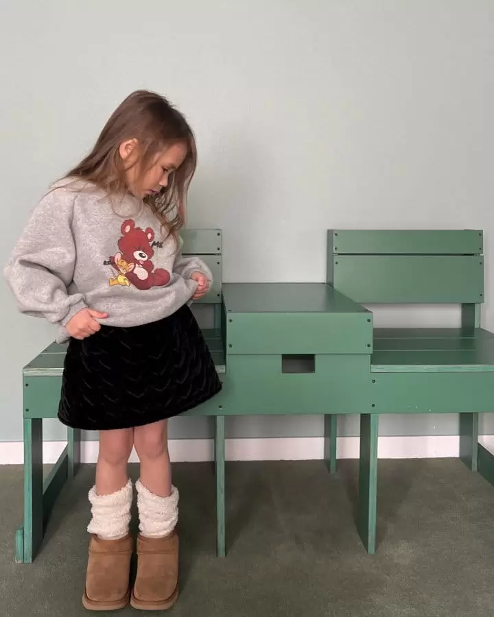 Banana J - Korean Children Fashion - #minifashionista - Heart Quiltied Skirt - 8