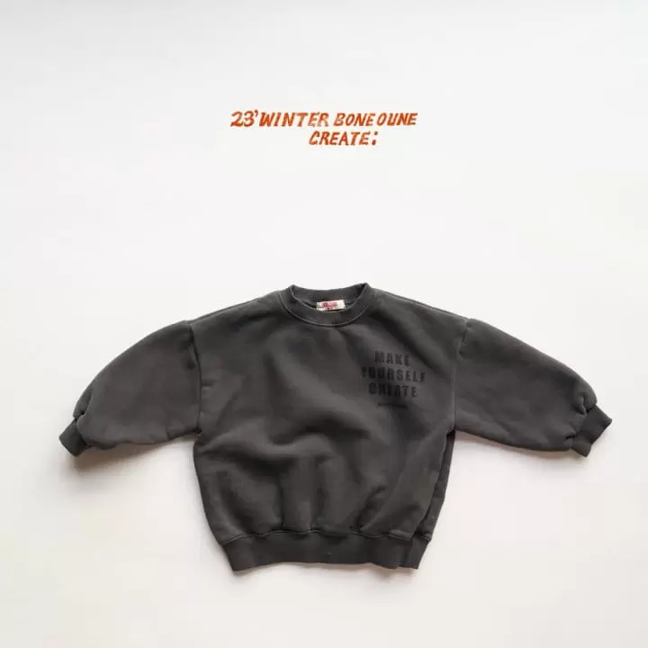 Boneoune - Korean Children Fashion - #fashionkids - Bone Stu Sweatshirt - 3