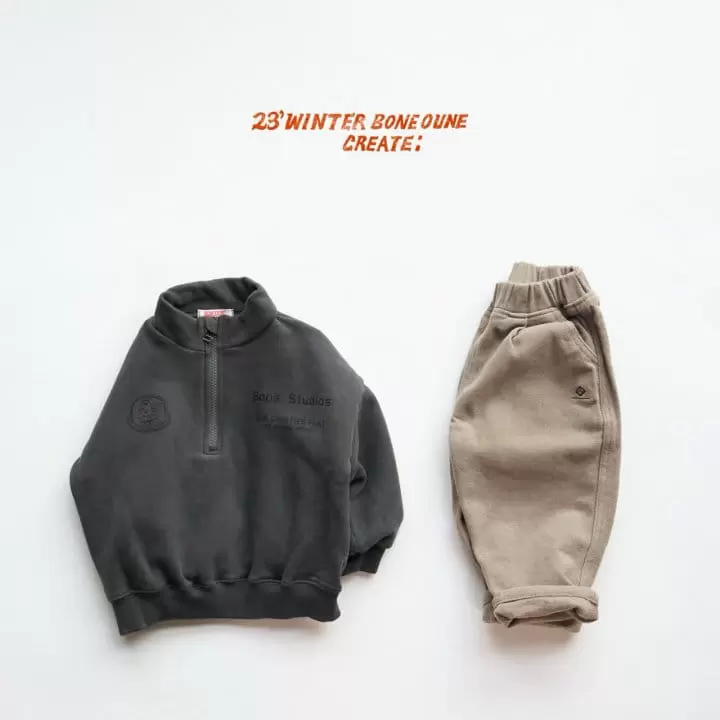 Boneoune - Korean Children Fashion - #kidsshorts - Warm Pitch Easygo Pants  - 6