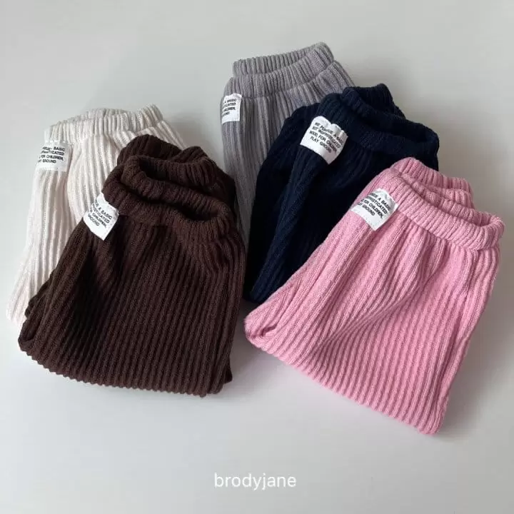 Brody Jane - Korean Children Fashion - #kidsshorts - Rib Kint Jogger Pants - 2