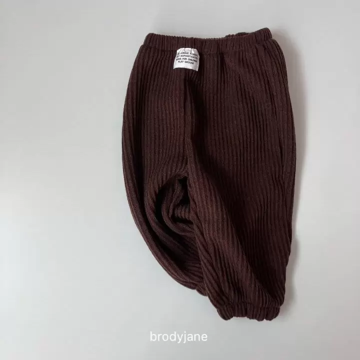 Brody Jane - Korean Children Fashion - #kidsstore - Rib Kint Jogger Pants - 3
