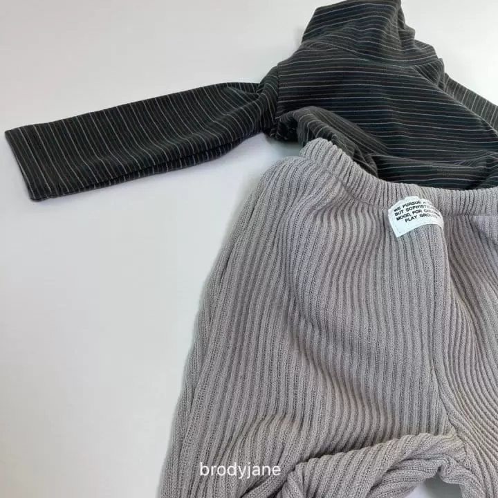 Brody Jane - Korean Children Fashion - #magicofchildhood - Rib Kint Jogger Pants - 7