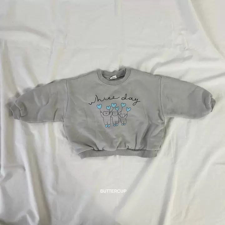Buttercup - Korean Children Fashion - #kidsshorts - White Day Sweatshirt