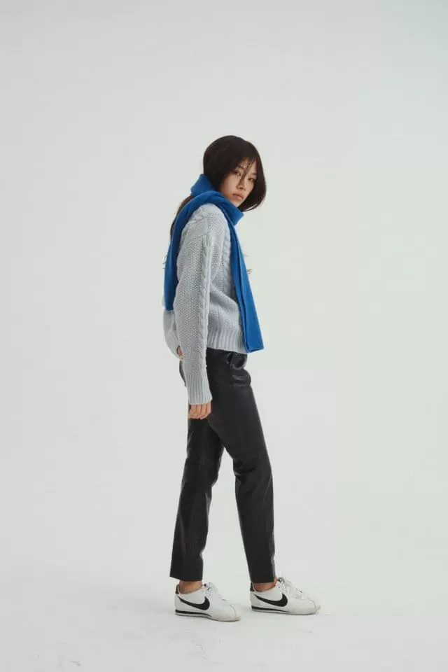 Charlotte - Korean Women Fashion - #momslook - W Collar Twisted Kint - 7