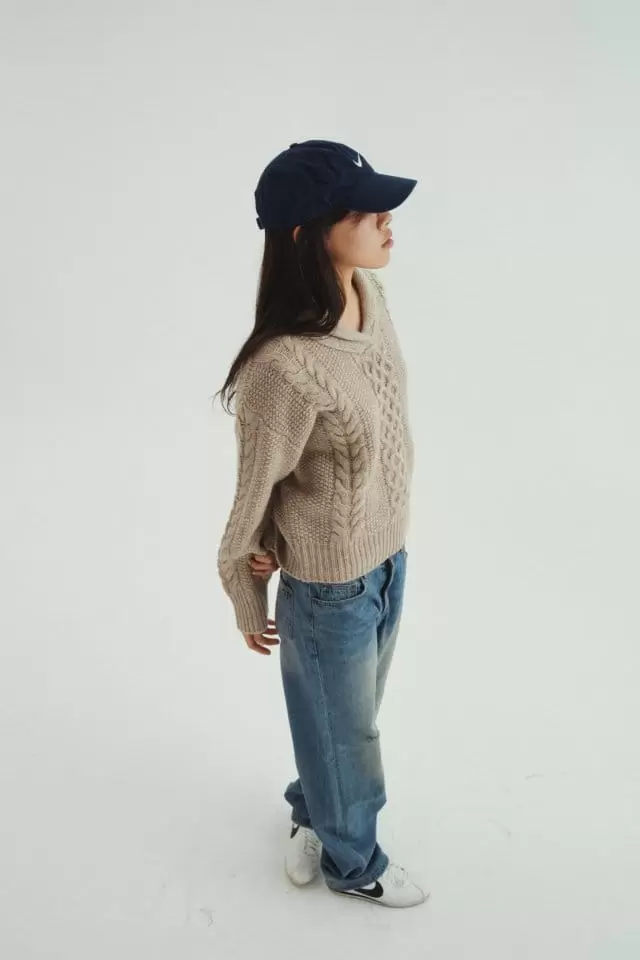 Charlotte - Korean Women Fashion - #momslook - W Collar Twisted Kint - 9