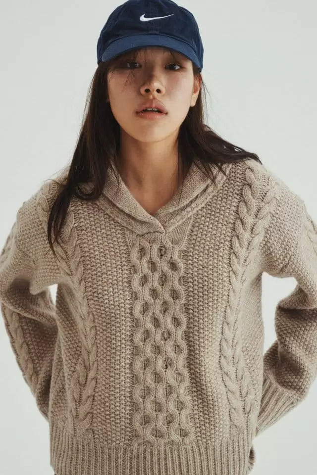 Charlotte - Korean Women Fashion - #womensfashion - W Collar Twisted Kint - 8