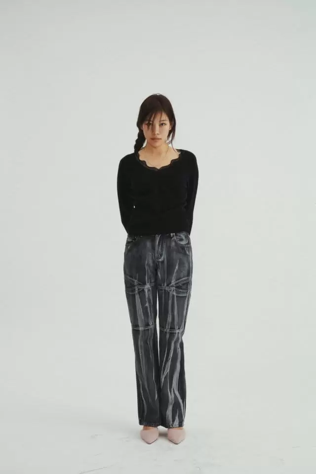 Charlotte - Korean Women Fashion - #womensfashion - W Lace Knit - 10
